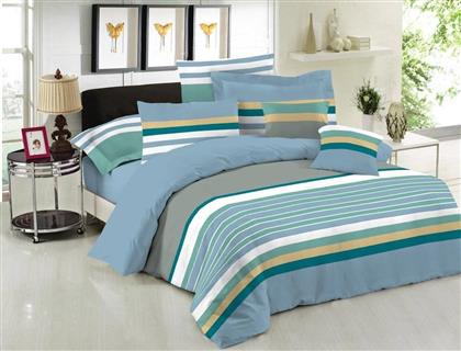 ΣΕΝΤΟΝΙΑ ΥΠΕΡΔΙΠΛΑ PREMIUM NEVADA BLUE ΣΕΤ 4ΤΜΧ ΧΩΡΙΣ ΛΑΣΤΙΧΟ (240X270CM) LE BLANC
