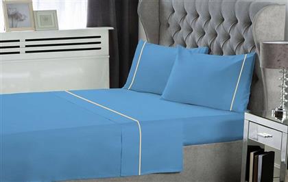 ΣΕΤ ΣΕΝΤΟΝΙΑ ΥΠΕΡΔΙΠΛΑ ΜΠΛΕ (160CMX200CM) LE BLANC