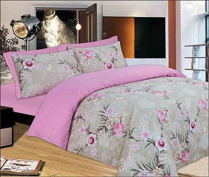 ΣΕΤ ΣΕΝΤΟΝΙΑ ΜΟΝΑ PREMIUM PINK ROSE 100X200+33CM LE BLANC