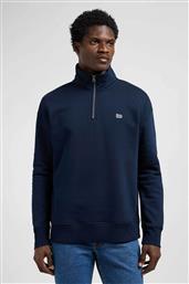 ΑΝΔΡΙΚΗ ΜΠΛΟΥΖΑ ΦΟΥΤΕΡ ΜΕ ΛΟΓΟΤΥΠΟ ΚΑΙ ΨΗΛΟ ΛΑΙΜΟ ΜΕ 1/2 ΦΕΡΜΟΥΑΡ RELAXED FIT - 112371840 ΜΠΛΕ ΣΚΟΥΡΟ LEE