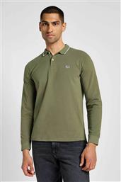 ΑΝΔΡΙΚΗ ΠΟΛΟ ΜΠΛΟΥΖΑ ΠΙΚΕ ΜΕ ΛΟΓΟΤΥΠΟ REGULAR FIT ''LONG SLEEVE PIQUE POLO'' - 112355667 ΛΑΔΙ