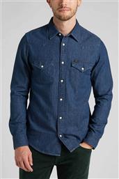 ΑΝΔΡΙΚΟ DENIM ΠΟΥΚΑΜΙΣΟ REGULAR FIT ''WESTERN'' - 112321897 DENIM BLUE LEE