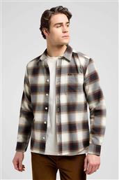 ΑΝΔΡΙΚΟ ΠΟΥΚΑΜΙΣΟ ΜΕ ΚΑΡΟ ΣΧΕΔΙΟ ΚΑΙ ΤΣΕΠΗ ΜΕ ΛΟΓΟΤΥΠΟ REGULAR FIT ''LEESURE'' - 112370704 ΚΑΦΕ