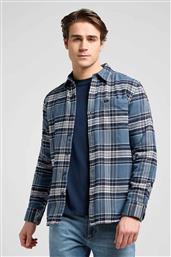 ΑΝΔΡΙΚΟ ΠΟΥΚΑΜΙΣΟ ΜΕ ΚΑΡΟ ΣΧΕΔΙΟ RELAXED FIT ''MERCANTILE'' - 112370574 ΜΠΛΕ LEE