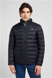 ΑΝΔΡΙΚΟ PUFFER ΜΠΟΥΦΑΝ ΜΕ ΚΑΠΙΤΟΝΕ ΣΧΕΔΙΟ ΚΑΙ ΨΗΛΟ ΛΑΙΜΟ REGULAR FIT - 112370431 ΜΑΥΡΟ LEE