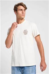 ΑΝΔΡΙΚΟ T-SHIRT ΜΕ GRAPHIC LOGO PRINT ΣΤΟ ΣΤΗΘΟΣ ΚΑΙ ΣΤΟ ΠΙΣΩ ΜΕΡΟΣ RELAXED FIT - 112364544 ΕΚΡΟΥ LEE