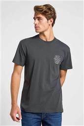 ΑΝΔΡΙΚΟ T-SHIRT ΜΕ GRAPHIC LOGO PRINT ΣΤΟ ΣΤΗΘΟΣ ΚΑΙ ΣΤΟ ΠΙΣΩ ΜΕΡΟΣ RELAXED FIT - 112364545 ΑΝΘΡΑΚΙ LEE από το NOTOS