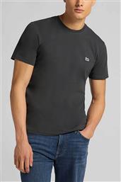 ΑΝΔΡΙΚΟ T-SHIRT ΜΟΝΟΧΡΩΜΟ ΜΕ LOGO REGULAR FIT - 112113584 ΑΝΘΡΑΚΙ LEE