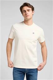 ΑΝΔΡΙΚΟ T-SHIRT ΜΟΝΟΧΡΩΜΟ ΜΕ LOGO REGULAR FIT - 112370490 ΕΚΡΟΥ LEE