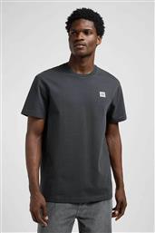 ΑΝΔΡΙΚΟ T-SHIRT ΜΟΝΟΧΡΩΜΟ ΜΕ LOGO REGULAR FIT - 112370491 ΑΝΘΡΑΚΙ LEE
