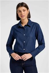 ΓΥΝΑΙΚΕΙΟ DENIM ΠΟΥΚΑΜΙΣΟ REGULAR FIT - 112370960 DENIM BLUE LEE