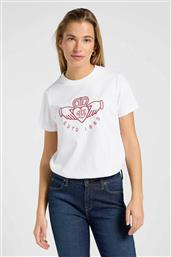 ΓΥΝΑΙΚΕΙO T-SHIRT ΜΕ LOGO PRINT RELAXED FIT - 112371875 ΛΕΥΚΟ LEE