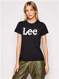 T-SHIRT LOGO TEE L42UER01 112109467 ΜΑΥΡΟ REGULAR FIT LEE