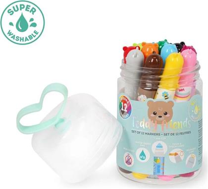 LEGAMI SET OF 12 MARKERS-TEDDY FRIENDS (TDM0001)
