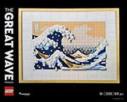 ART 31208 HOKUSAI  THE GREAT WAVE LEGO