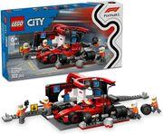 CITY 60443 F1 PIT STOP & PIT CREW WITH FERRARI CAR LEGO