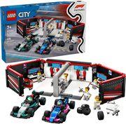 CITY 60444 F1 GARAGE & MERCEDES-AMG & ALPINE CARS LEGO