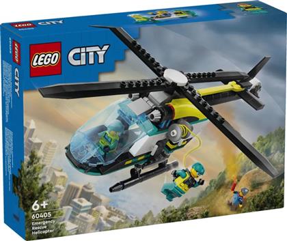 CITY EMERGENCY RESCUE HELICOPTER 60405 LEGO από το TOYSCENTER