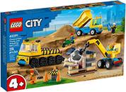 CITY GREAT VEHICLES 60391 CONSTRUCTION TRUCKS AND WRECKING BALL CRANE LEGO
