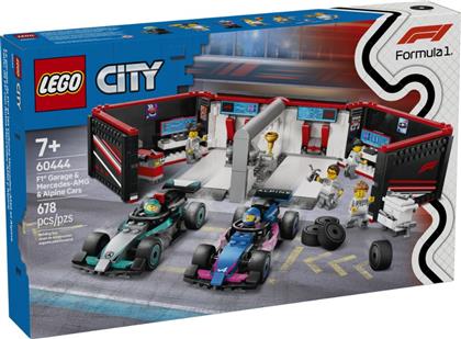 CITY F1 GARAGE & MERCEDES-AMG & ALPINE CARS 60444 LEGO