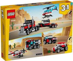 CREATOR FLATBED TRUCK WITH HELICOPTER (31146) LEGO