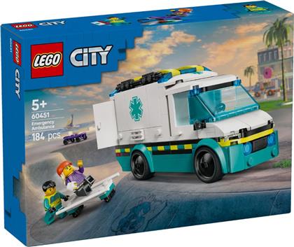 CITY EMERGENCY AMBULANCE 60451 LEGO από το TOYSCENTER