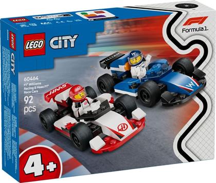 CITY F1 WILLIAMS RACING & HAAS F1 RACE CARS 60464 LEGO