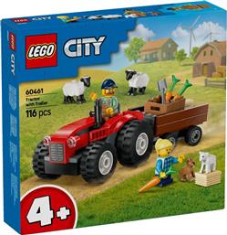 CITY RED FARM TRACTOR WITH TRAILER & SHEEP 60461 LEGO από το TOYSCENTER