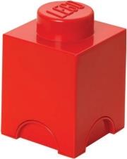 STORAGE BRICK 1 RED LEGO