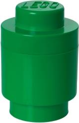 STORAGE BRICK 1 ROUND GREEN LEGO