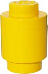 STORAGE BRICK 1 ROUND YELLOW LEGO