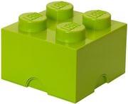 STORAGE BRICK 4 MEDIUM LIME GREEN LEGO