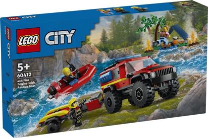 CITY 4X4 FIRE TRUCK WITH RESCUE BOAT (60412) LEGO