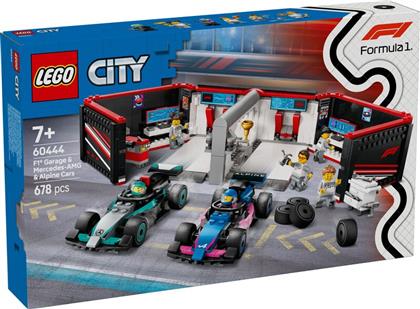 CITY F1 GARAGE & MERCEDES-AMG & ALPINE CARS (60444) LEGO