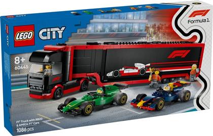 CITY F1 TRUCK WITH RB20 & AMR24 F1 CARS (60445) LEGO