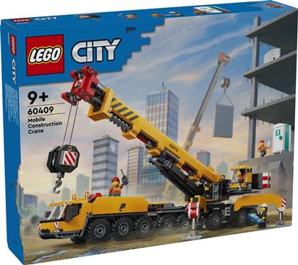 CITY YELLOW MOBILE CONSTRUCTION CRANE (60409) LEGO από το MOUSTAKAS