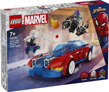 SUPER HEROES SPIDER-MAN RACE CAR & VENOM GREEN GOBLIN (76279) LEGO από το MOUSTAKAS