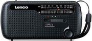 MCR-113BK PORTABLE HAND CRANK ENERGENCY RADIO, FLASHLIGHT AND POWERBANK IN ONE LENCO