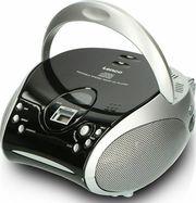 SCD-24 BLACK/SILVER PORTABLE FM RADIOS WITH CD LENCO