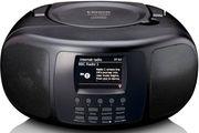 SCD-6000BK PORTABLE INTERNET RADIO WITH DAB+/FM, BT CD PLAYER LARGE LCD COLOUR DISPLAY BLACK LENCO