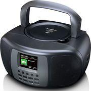 SCD-860BK PORTABLE DAB+/FM RADIO WITH BLUETOOTH, CD PLAYER AND LARGE LCD COLOUR DISPLAY BLACK LENCO