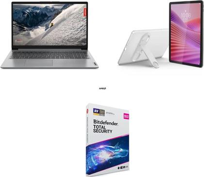 IDEAPAD 1 15AMN7 15.6 FHD IPS (RYZEN 5-7520U/16GB/512GB SSD/RADEON 610M GRAPHICS/WIN11HOMES) + TABLET TAB 10.1 4GB/64GB WI-FI + ANTIVIRUS BITDEFENDER LENOVO
