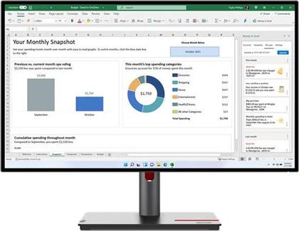 THINKVISION P27Q-30 MONITOR 27 QUAD HD IPS FLAT 60HZ 6MS LENOVO
