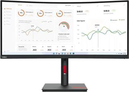 THINKVISION T34W-30 34IN WQHD CURVED HDMI+DP+USB TYPE-C 3Y LENOVO