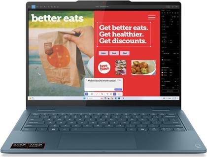 YOGA 7 2-IN-1 14AKP10 14 WUXGA OLED (AMD RYZEN AI 7 350/16GB/1TB SSD/RADEON GRAPHICS/WIN11HOME) LAPTOP LENOVO