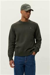 ΑΝΔΡΙΚΟ ΠΟΥΛΟΒΕΡ ΜΕ LOGO PATCH REGULAR FIT ''GARY'' - 1000549 ΠΡΑΣΙΝΟ ΣΚΟΥΡΟ LES DEUX