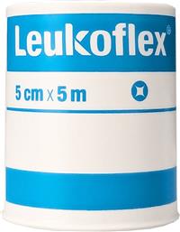 LEUKOFLEX TRANSPARENT WATERPROOF MEDICAL TAPE ΑΔΙΑΒΡΟΧΗ ΔΙΑΦΑΝΗΣ ΑΥΤΟΚΟΛΛΗΤΗ ΤΑΙΝΙΑ ΣΤΕΡΕΩΣΗΣ ΕΠΙΔΕΣΜΩΝ 5CM X 5M 1 ΤΕΜΑΧΙΟ LEUKOPLAST