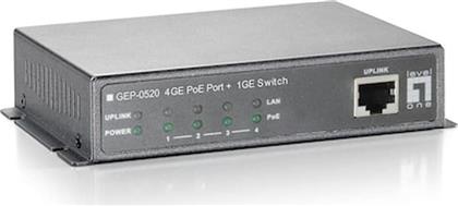 LEVELONE GEP-0520 NETWORK SWITCH GIGABIT ETHERNET (1000 MBPS) POE SUPPORT LEVEL ONE