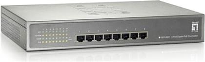 LEVELONE GEP-0821 NETWORK SWITCH GIGABIT ETHERNET (1000 MBPS) POE SUPPORT LEVEL ONE