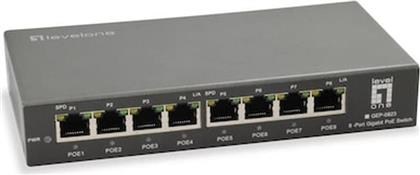 LEVELONE GEP-0823 NETWORK SWITCH GIGABIT ETHERNET (1000 MBPS) POE SUPPORT LEVEL ONE